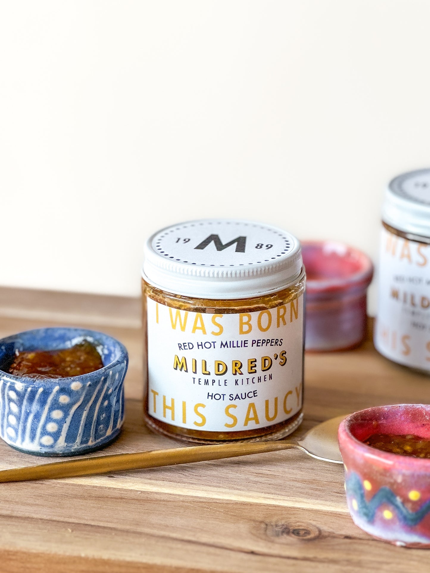 Red Hot Millie Peppers Hot Sauce + Earthworks Dipping Bowl