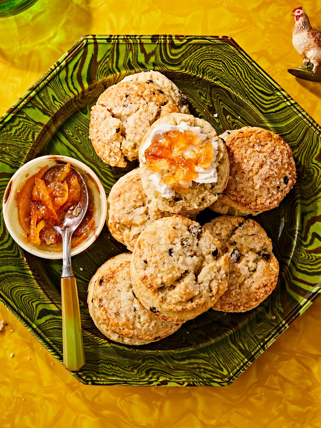 Mildred's Temple Kitchen fresh-baked currant scones