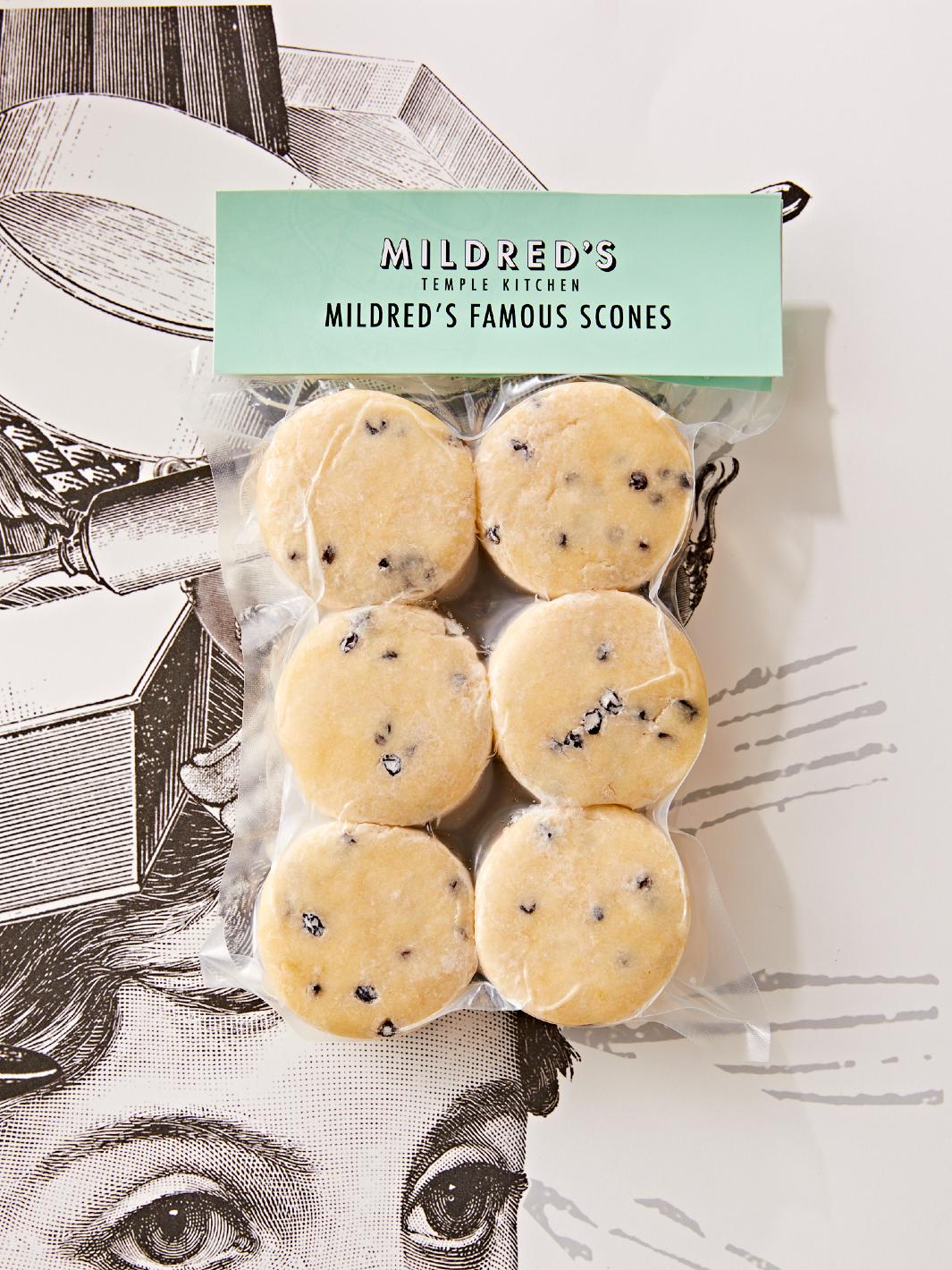 Mildred's Temple Kitchen famous scones frozen ready-to-bake